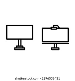Plantilla de logotipo de ilustración de vector de icono de tablero para muchos fines. Aislado sobre fondo blanco.