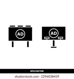Bilboard icon vector illustration logo template for many purpose. Isolated on white background.