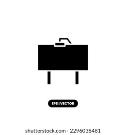 Plantilla de logotipo de ilustración de vector de icono de tablero para muchos fines. Aislado sobre fondo blanco.