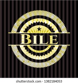 Bile gold emblem. Vector Illustration. Detailed.