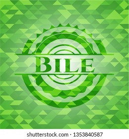 Bile green mosaic emblem