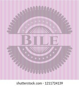 Bile vintage pink emblem