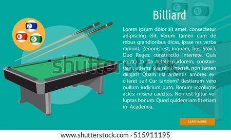 Biliard Conceptual Banner