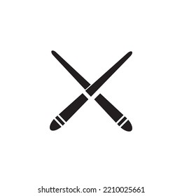 Biliard Cue Icon Vector Illustration Flat Design Trendy