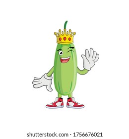 Bilimbi Crown Royalty Fruit Cartoon Character Design Graphic suitable for your design needs: logos, illustrations, animations, t-shirt designs, etc.