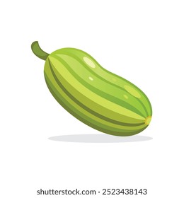 Bilimbi fruit isolated flat vector illustration on white background