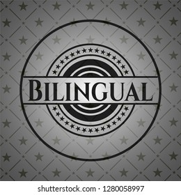 Bilingual realistic dark emblem