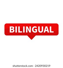 bilingual Text In Red Rectangle Shape For Sign Information Announcement Business Marketing Social Media
