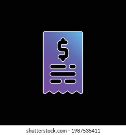Icono de vector de gradiente azul