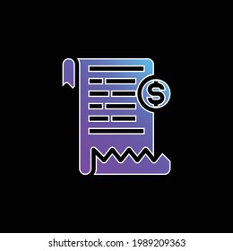 Icono de vector de gradiente azul