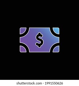 Icono de vector de gradiente azul