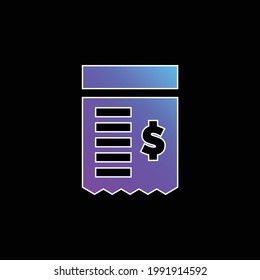 Icono de vector de gradiente azul