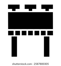 Bill Board Vector Glyph Icon Vector Design