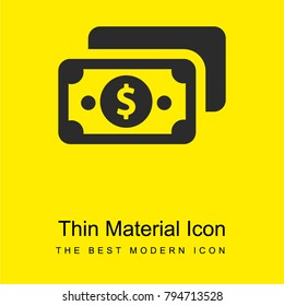 Bill bright yellow material minimal icon or logo design