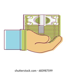 bill cash money in the hand