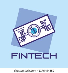 bill dollar fintech icon
