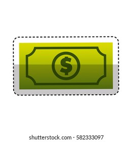 bill dollar isolated icon
