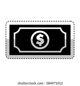 bill dollar isolated icon