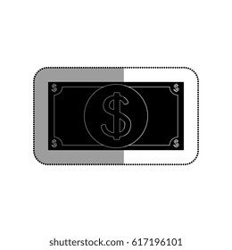 bill dollar isolated icon