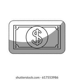 bill dollar isolated icon