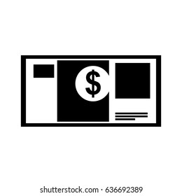 bill dollar isolated icon