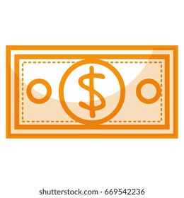 bill dollar isolated icon
