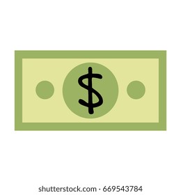 bill dollar isolated icon
