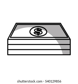 bill dollar isolated icon vector illustration design