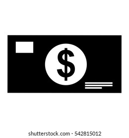 bill dollar isolated icon vector illustration design