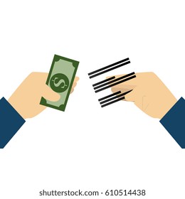 bill dollar money and document
