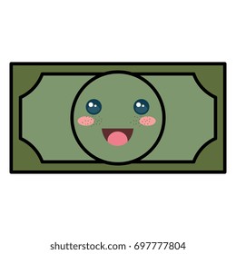 bill dollar money kawaii character