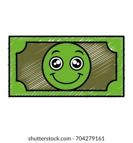 bill dollar money kawaii character