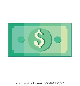 icono de lista con símbolo de dólar aislado