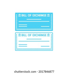 Bill of Exchange vector - B-E Icon