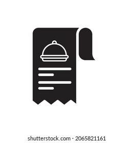 Bill Filled Icon Vector Illustration