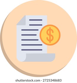 Ícone de Estilo de Círculo Plano de Lista
