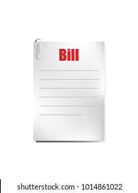 Bill flat design