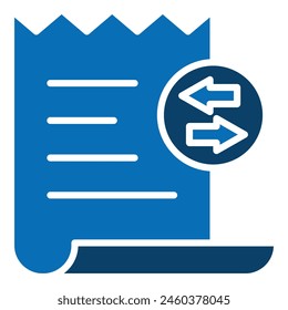 Bill Flow icon line vector illustration