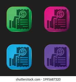 Icono de botón de cuatro colores