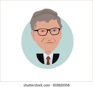 Bill Gates Vector Illustration