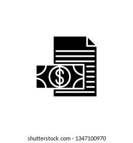 bill glyph icon