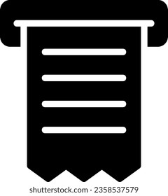 bill glyph icon illustration vector