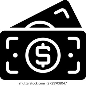 bill glyph icon illustration vector