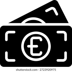 bill glyph icon illustration vector