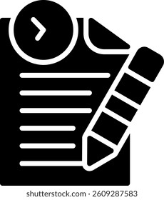 Bill Glyph Icon Vector Design