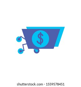 bill icon design, Digital technology communication social media internet web and wireless theme Vector illustration