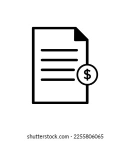 Bill icon design template EPS 10