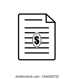 bill icon design vector template