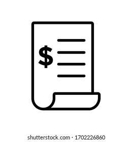bill icon design vector template