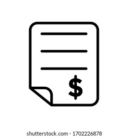 bill icon design vector template